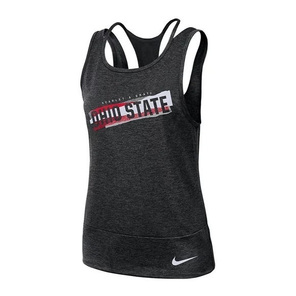 Women's Nike Ohio State Buckeyes Dri-FIT Tank Top NWT - Picture 1 of 4